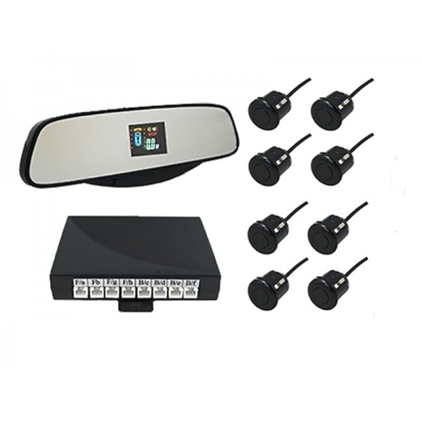 Автосвет&nbsp;«SVS LED-017-8 8 датчиков дисплей в зеркале black; silver; white»